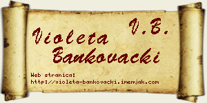 Violeta Bankovački vizit kartica
